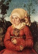 CRANACH, Lucas the Elder Portrait of Frau Reuss dgg oil painting picture wholesale